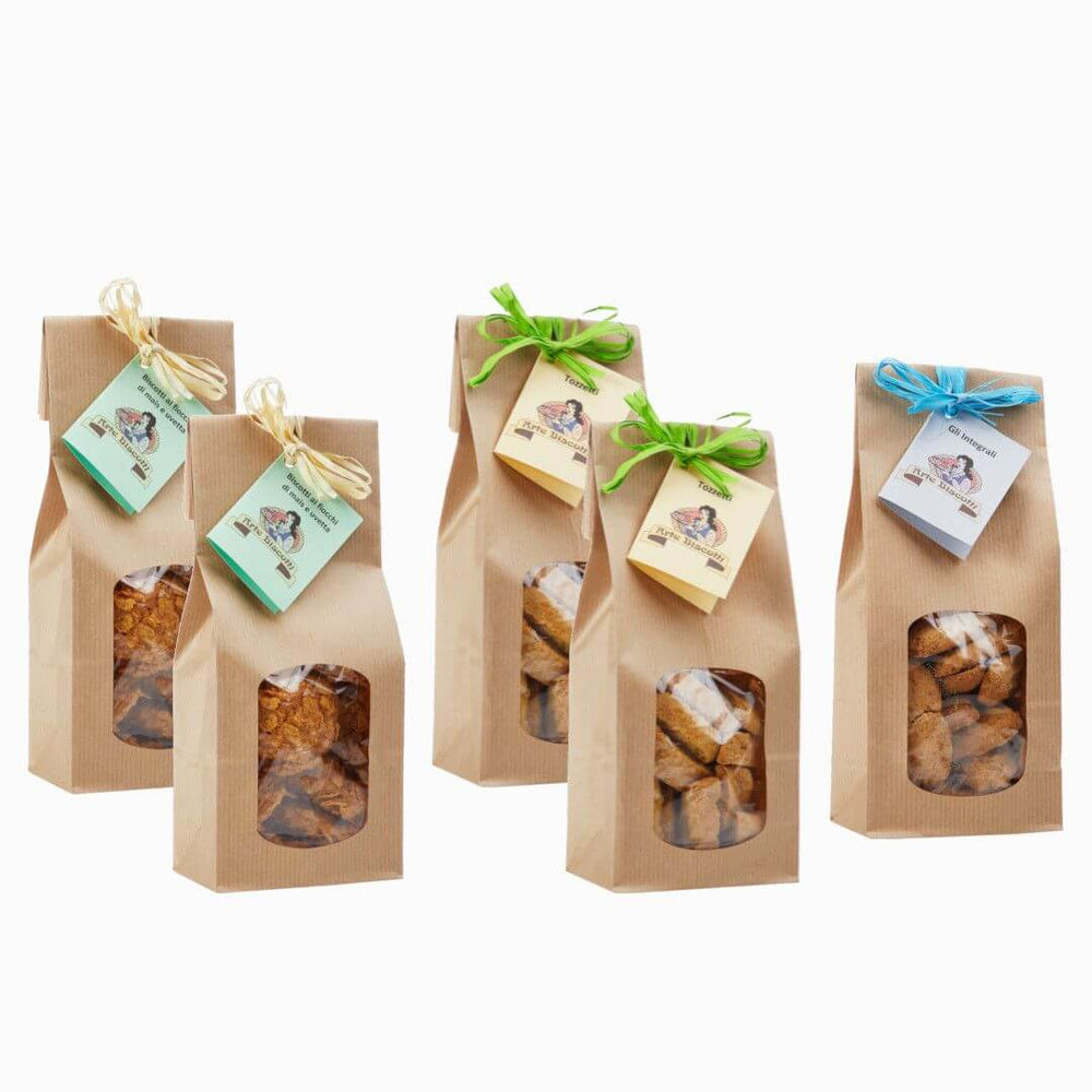 biscotti artigianali con mais  e uvetta tozzetti  o cantucci  integrali da 200 gr