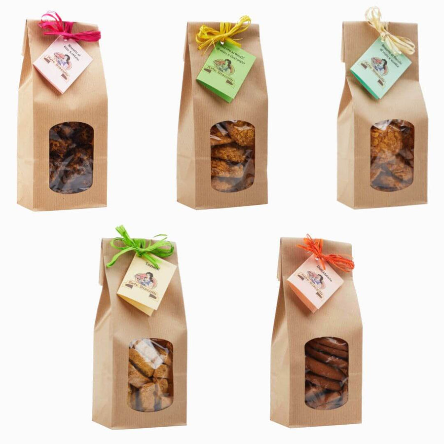 confezione biscotti misti-artigianali marchigiani da 200 gr